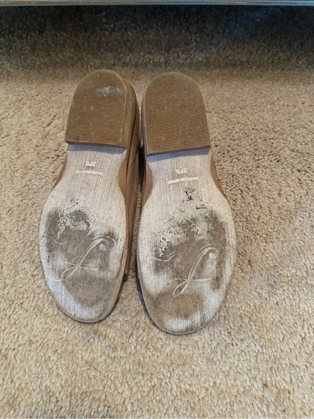 Free People Desoto tan 37.5 7.5 Sandals shoes Brown $178 Anthropologie